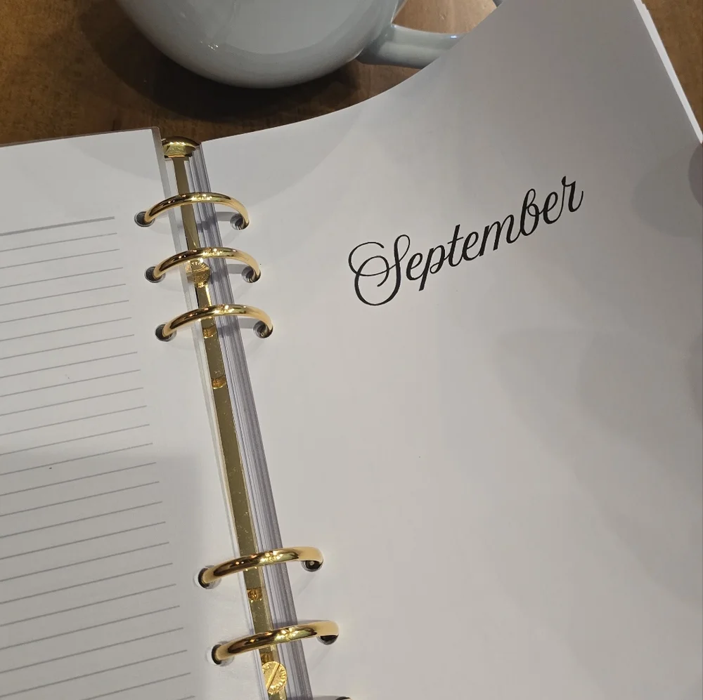 New Planner Inserts 12 Month -Made To Order